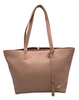 Vince Camuto Light Pink Leather Slim Tote Bag