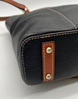 Dooney & Bourke Black Pebbled Leather Lexington Tote Bag