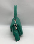 Coach Teal Leather Tabby 18 Pillow Shoulder Bag C3880