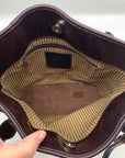Brighton Caroline Brown Leather & Tweed Bucket Bag