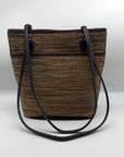 Brighton Caroline Brown Leather & Tweed Bucket Bag