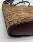 Brighton Caroline Brown Leather & Tweed Bucket Bag