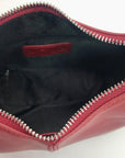 Aqua Red Bold Trim Convertible Satchel
