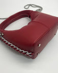 Aqua Red Bold Trim Convertible Satchel