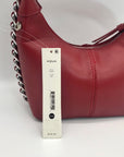 Aqua Red Bold Trim Convertible Satchel