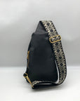 Style & Co Black Sling Pack With Webbed Strap