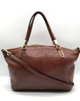 Coach Brown Leather Convertible Kelsey Satchel Bag 28095