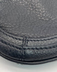 Brighton Black Woven Leather Convertible Clutch Crossbody
