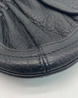 Brighton Black Woven Leather Convertible Clutch Crossbody