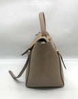 Celine Taupe Grained Calfskin Belt Satchel