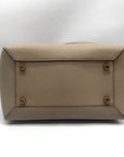 Celine Taupe Grained Calfskin Belt Satchel