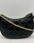 MMS Black Leather Crossbody Bag