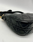 MMS Black Leather Crossbody Bag