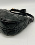 MMS Black Leather Crossbody Bag