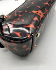 On 34th Brown Tortoise Shell Sleek Pvc Baguette Shoulder Bag