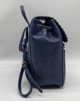 Style & Co Moonlight Blue Faux Leather Whip‑Stitch Backpack