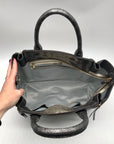 Henri Bendel A List Metallic Lizard Tote Bag