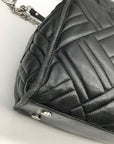 Michael Kors Black Quilted Leather Kathy Shoulder Bag