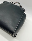 Kate Spade Black Pebbled Leather Satchel Bag