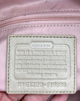 Coach Leather Snakeskin Emboss Beige Large Tote - F19696