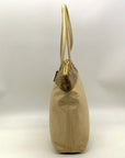 Coach Leather Snakeskin Emboss Beige Large Tote - F19696