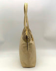 Coach Leather Snakeskin Emboss Beige Large Tote - F19696