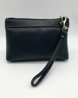 Coach Black Pleated Leather Vintage Wristlet