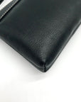 Coach Black Pleated Leather Vintage Wristlet