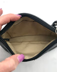 Coach Black Pleated Leather Vintage Wristlet