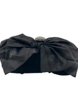 Neiman Marcus Black Velvet Bow Clutch