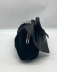 Neiman Marcus Black Velvet Bow Clutch