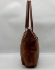 Lodis Brown Pebbled Leather Kiera Shoulder Bag