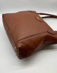 Lodis Brown Pebbled Leather Kiera Shoulder Bag