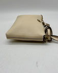 Tory Burch Cream Pebbled Leather Kira Crossbody Bag