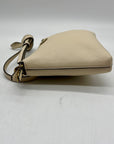 Tory Burch Cream Pebbled Leather Kira Crossbody Bag