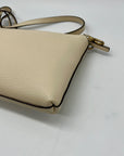 Tory Burch Cream Pebbled Leather Kira Crossbody Bag