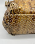 Michael Kors Snakeskin Embossed Shoulder Bag