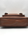 Move & Moda Brown Faux Leather Convertible Work Briefcase Crossbody