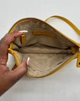 Talbots Yellow Leather Crossbody Bag