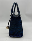 Brahmin Blue Leather Caim Melbourn Satchel bag