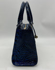 Brahmin Blue Leather Caim Melbourn Satchel bag
