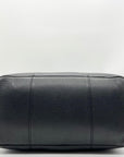 Tory Burch Black Pebbled Leather Carter Chain Tote Bag