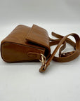 MMS Brand Brown Faux Leather Shoulder Bag