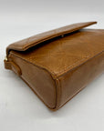 MMS Brand Brown Faux Leather Shoulder Bag