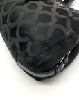 Coach Black Signature Cavas Hobo Bag 21125
