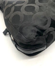 Coach Black Signature Cavas Hobo Bag 21125