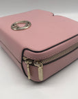 Kate Spade Light Pink Saffiano Leather Mini Vanity Top Handle Bag
