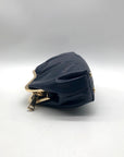 I.N.C. Navy Blue Faux Leather-Reptile Crossbody Bag