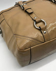 Coach Tan Patent Leather Coach Gallery Tote Bag 10380M