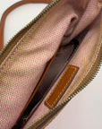 Dooney & Bourke Red & Brown Pebbled Grain Pocket Crossbody